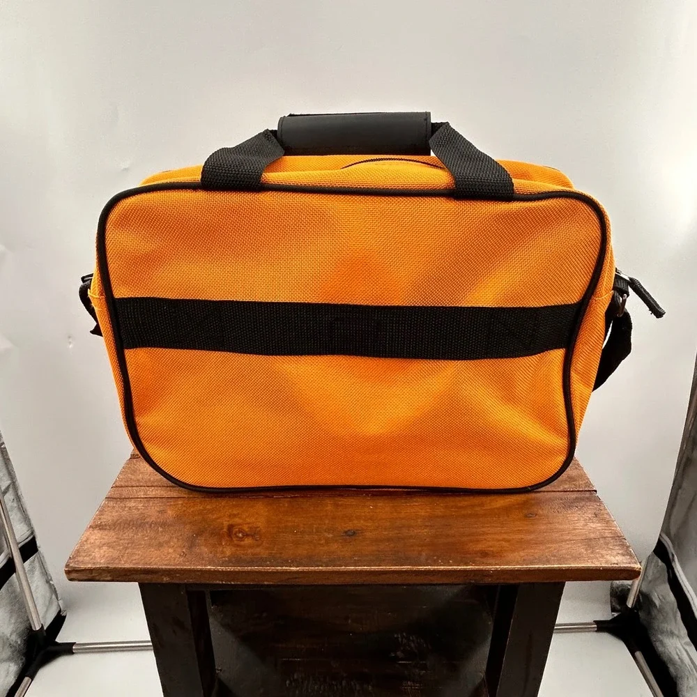 U.S. Traveler Carry On Flight Bag Orange Black Personal Item Travel Tote